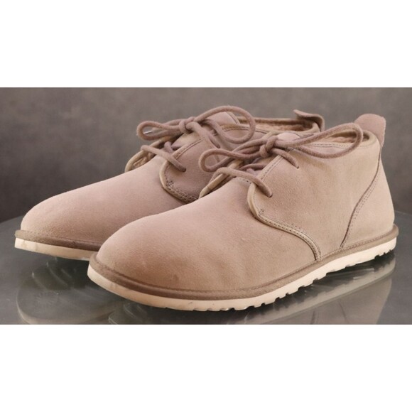 UGG Maksim $135 Men's Chukka Boots Size 12 Suede Shearling Lined Brindle Gray - Picture 1 of 11